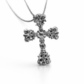 Gothic PENDANT 001 W stainless steel chain