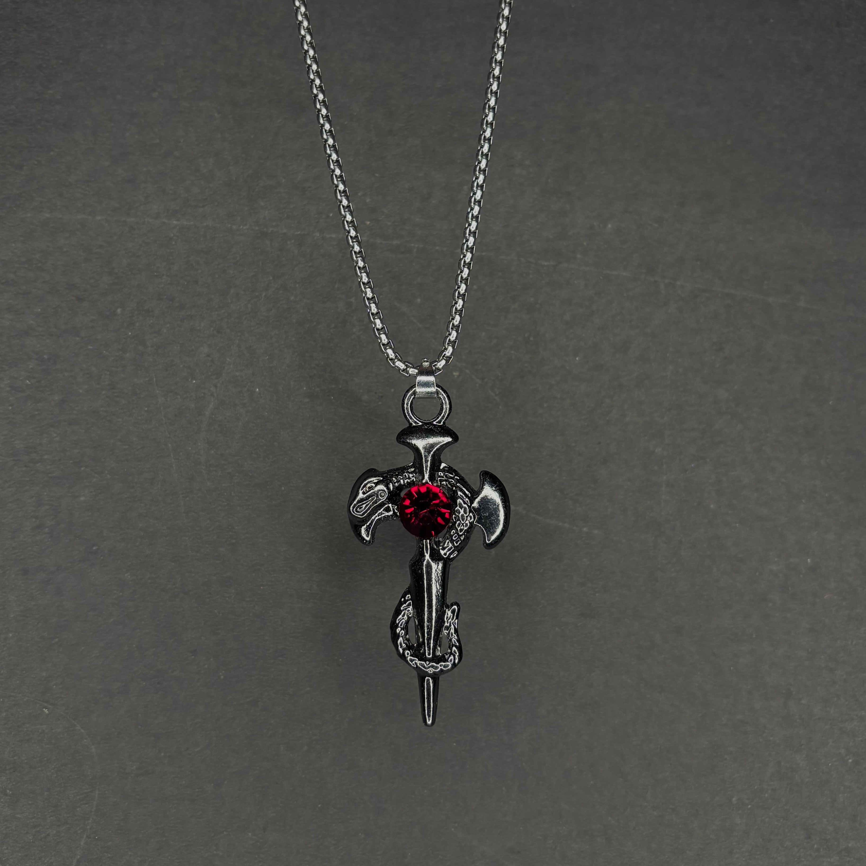 CRIMSON SERPENT W stainless steel chain