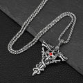 DRAGON SWORD CROSS WIRH STAINLESS CHAIN