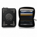 Gothic Cross Zip Card Holder Wallet