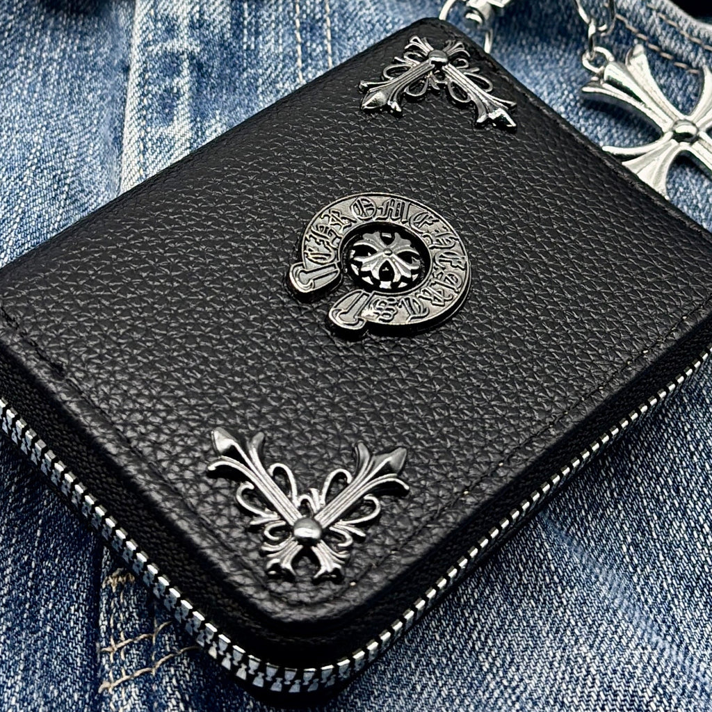 LEATHER WALLET WITH LOBSTER