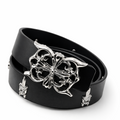 Designer Cross Buckle Belt