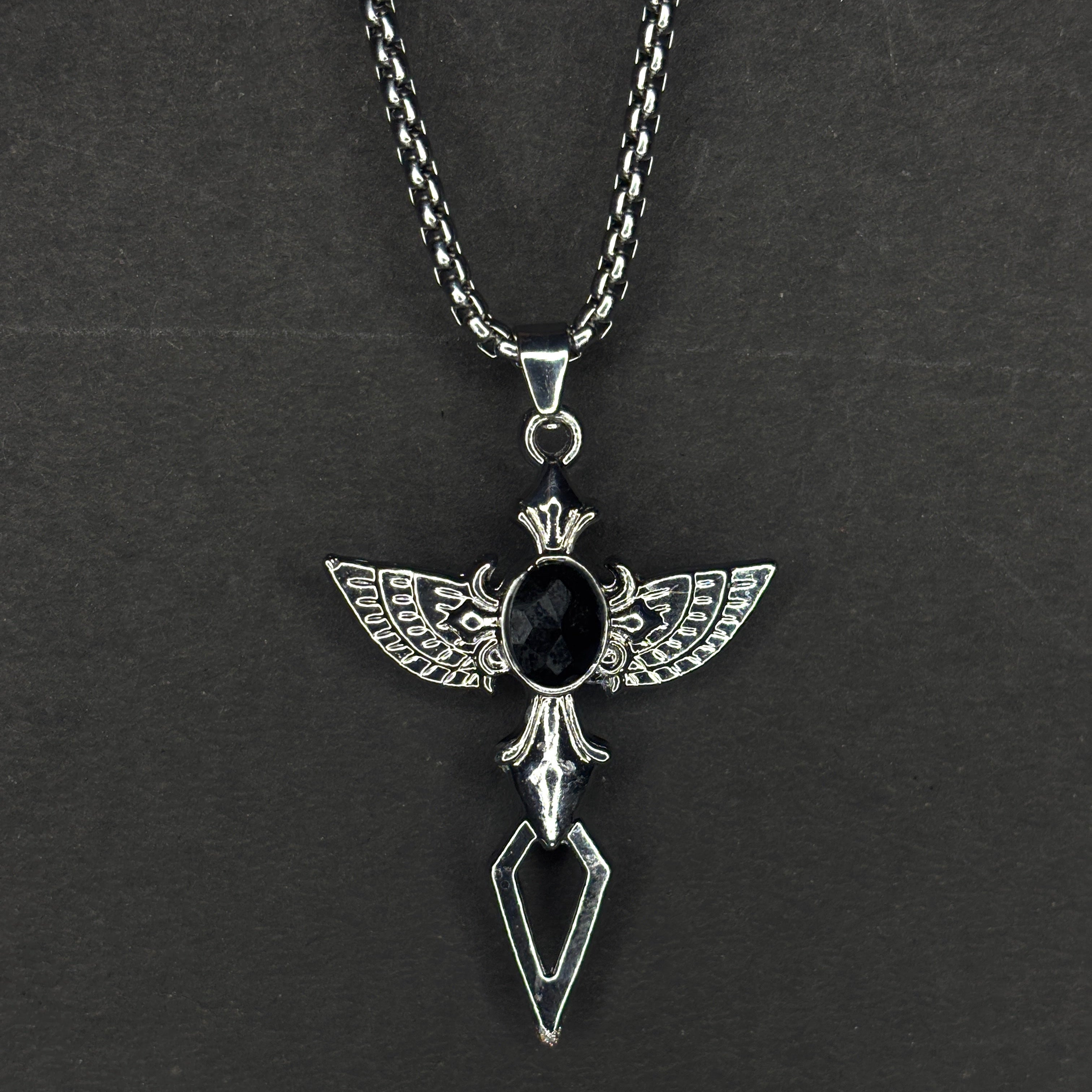 CELESTIAL GUARDIAN PENDANT W STAINLESS STEEL CHAIN