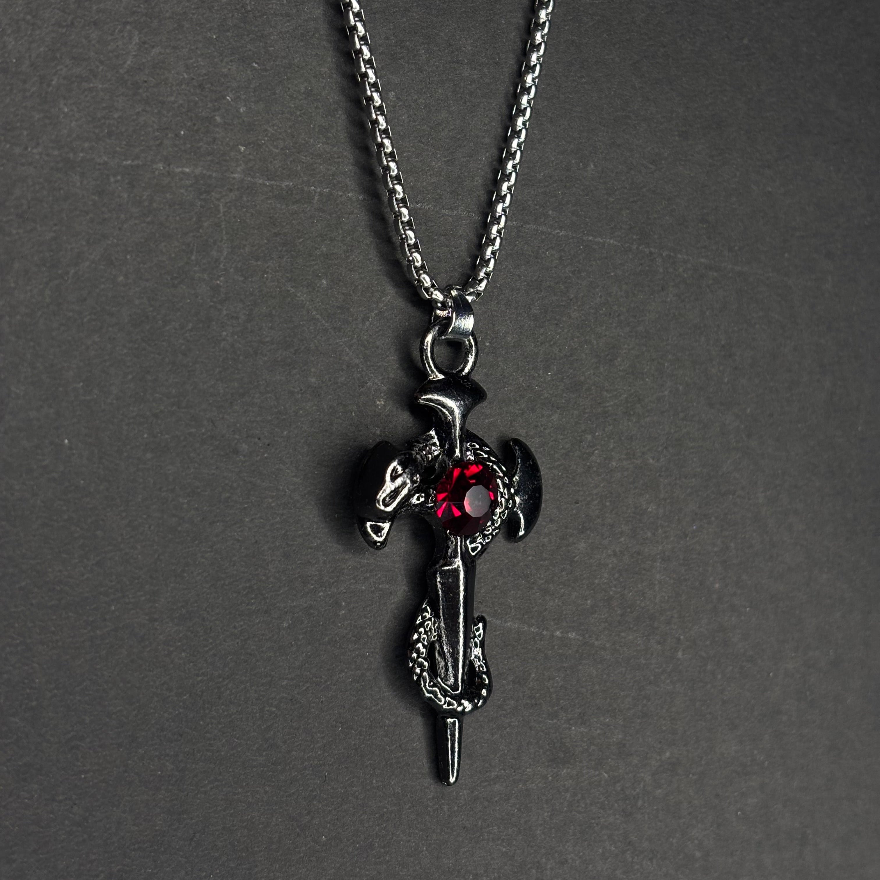 CRIMSON SERPENT W stainless steel chain