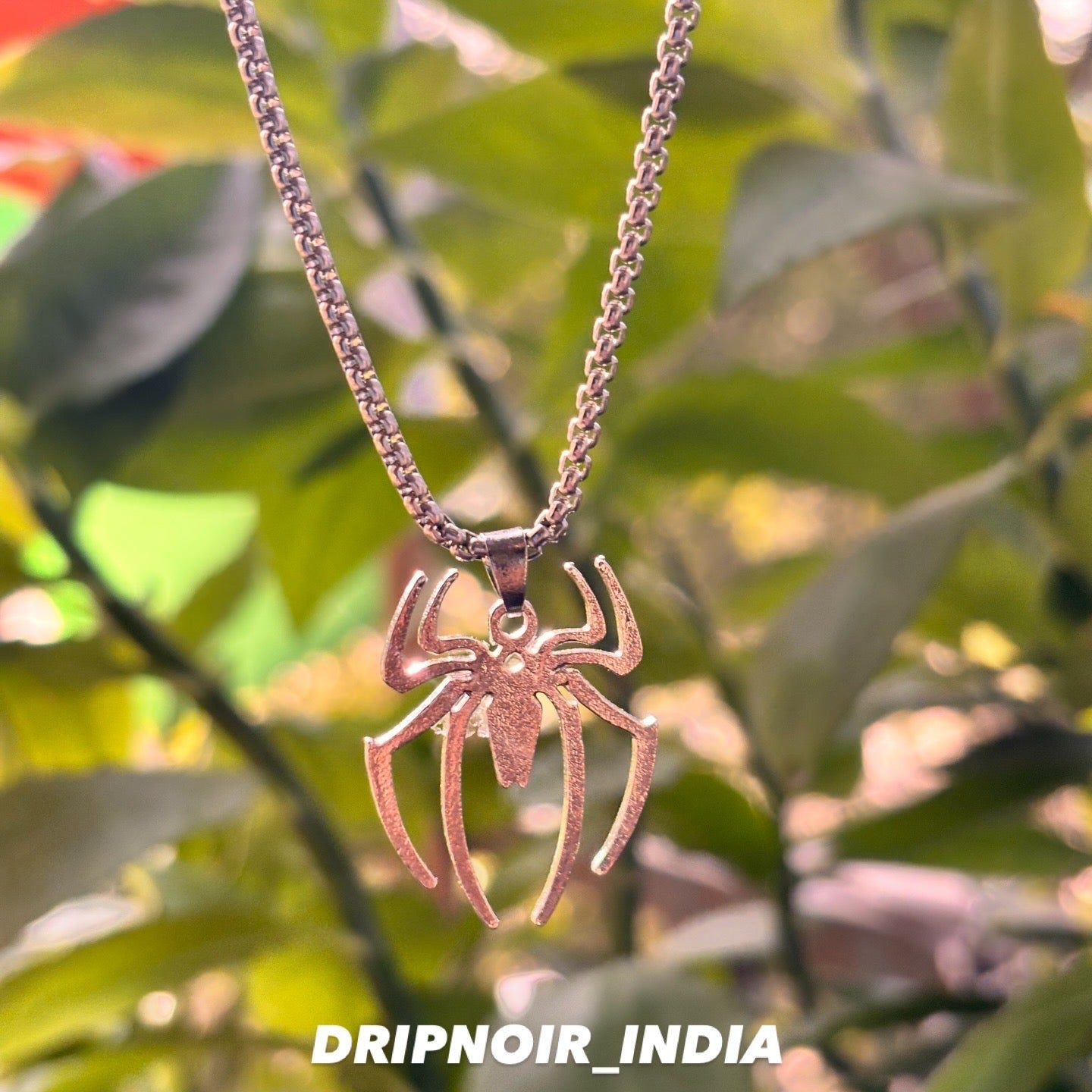 SPIDER PENDANT W stainless steel chain
