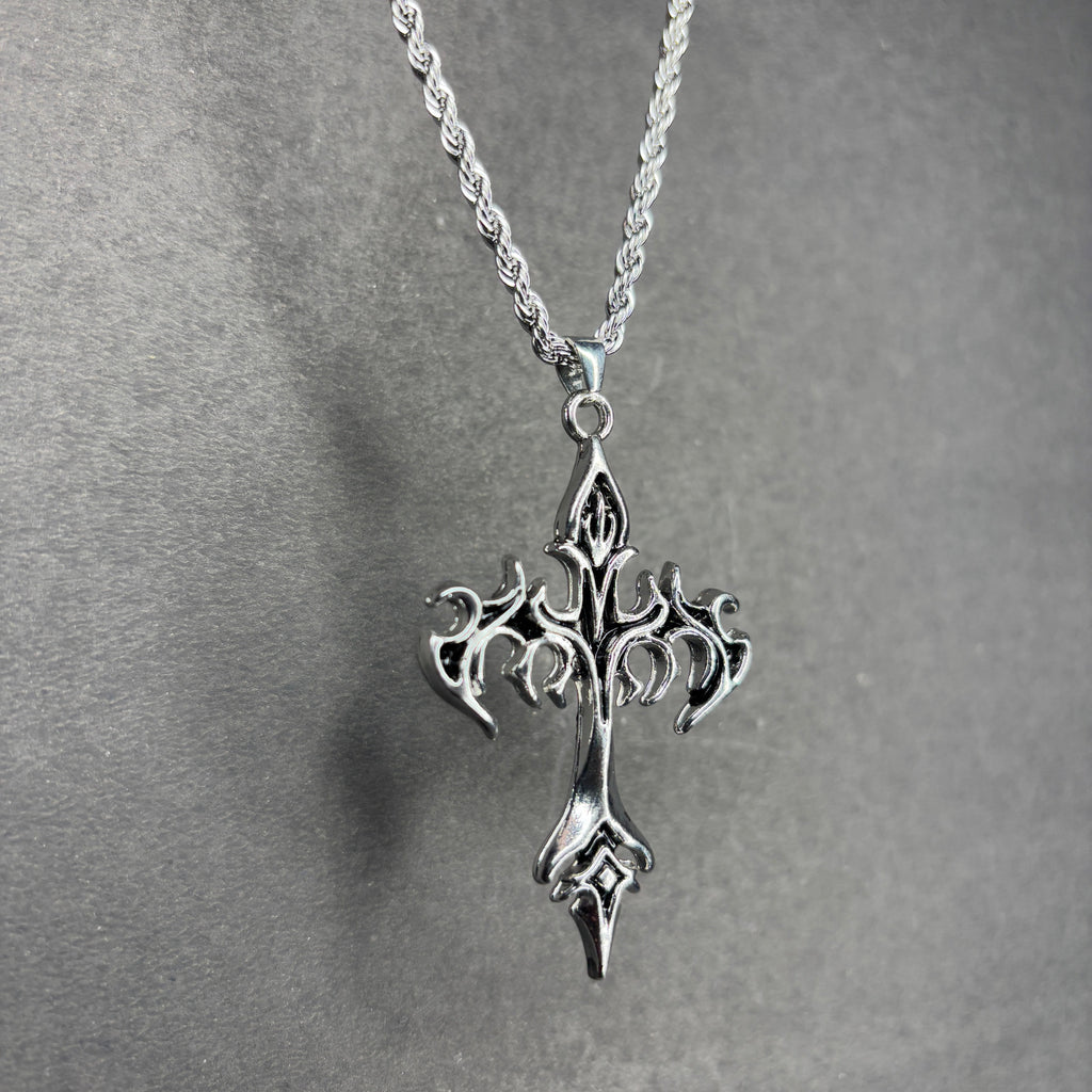 DRAGON CROSS WITH STAINLESS STEEL CHAIN