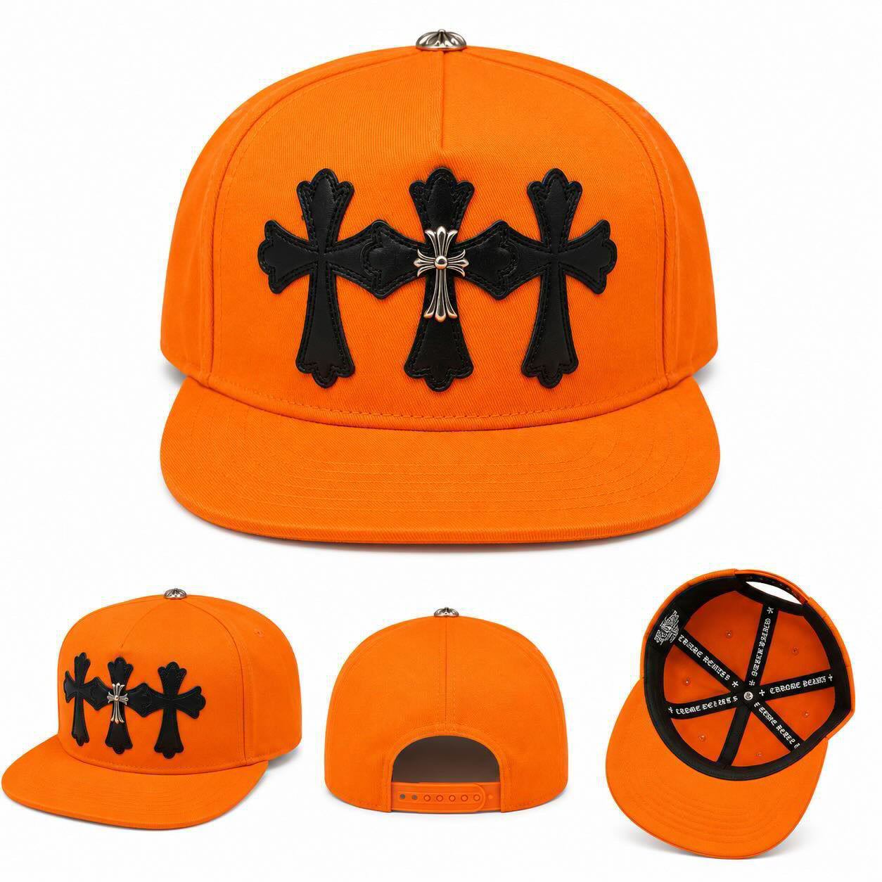 Inferno Gothic Cross Snapback Cap