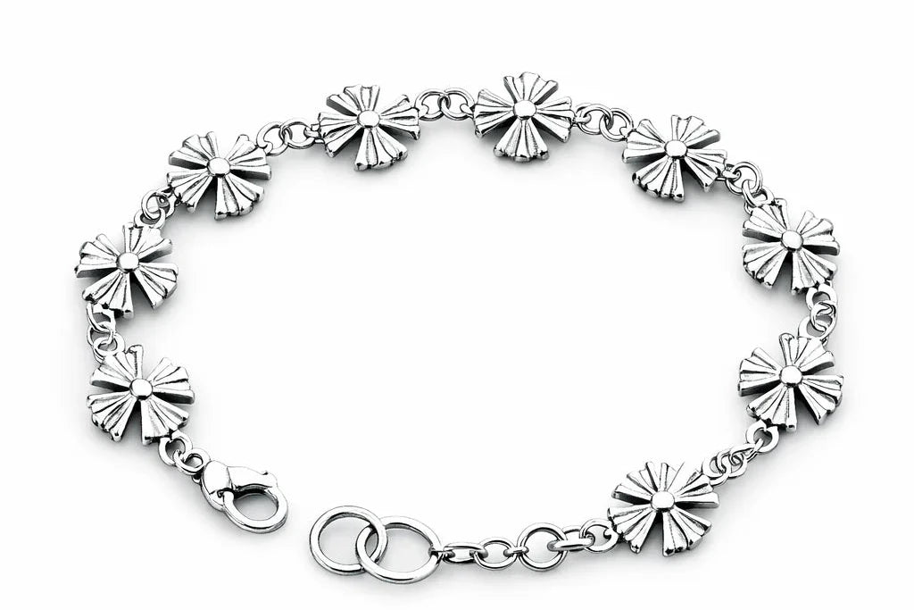 Noir Cross Link Bracelet