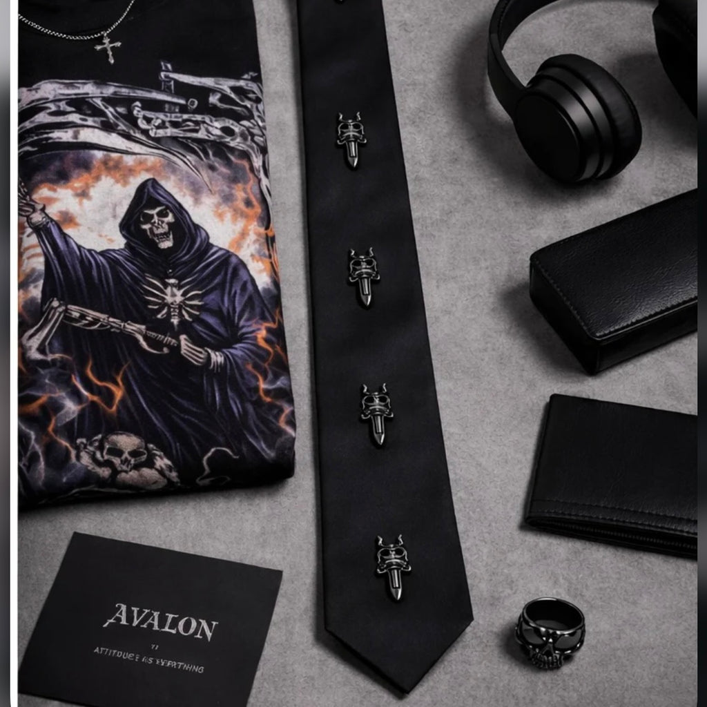 Gothic tie black