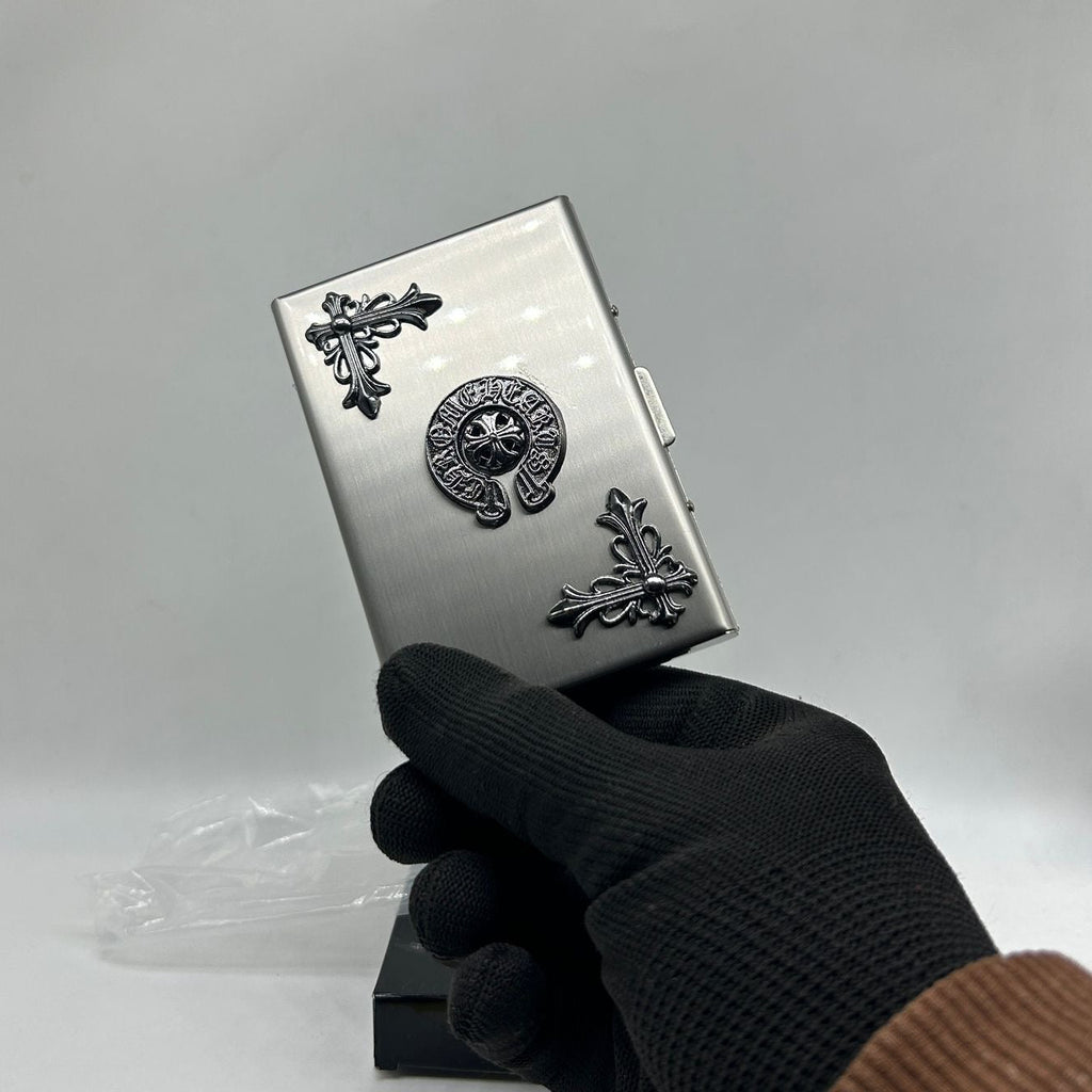 Silver Metal Card Holder – Slim Minimal Wallet