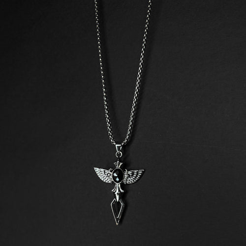 CELESTIAL GUARDIAN PENDANT W STAINLESS STEEL CHAIN