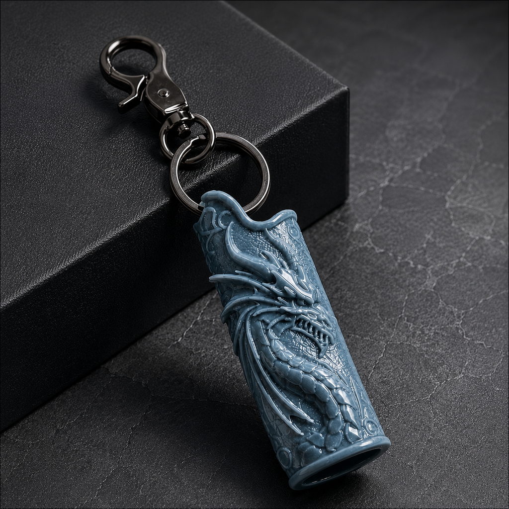 Dragon Lighter Case Keychain