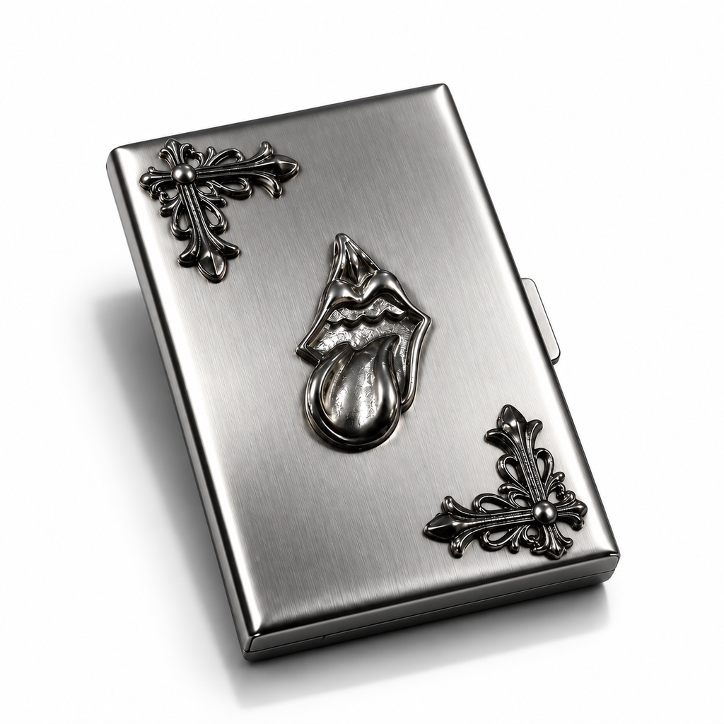 Noir Gothic Tongue Card Case