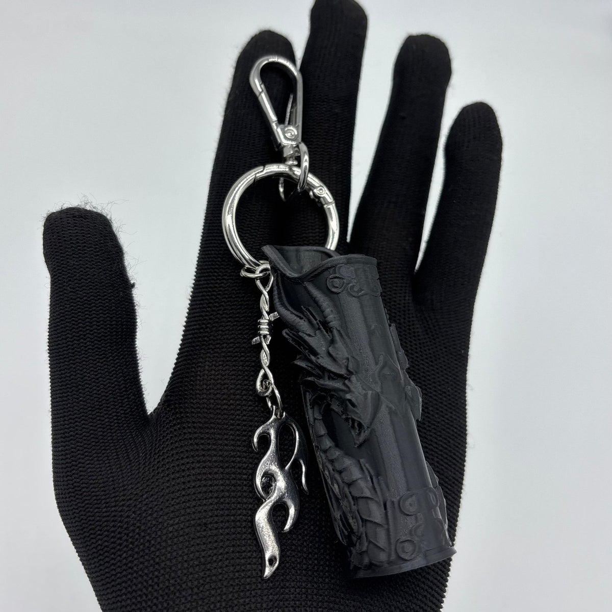Black Dragon Lighter Keychain | Gothic Accessories by DRIPNOIR