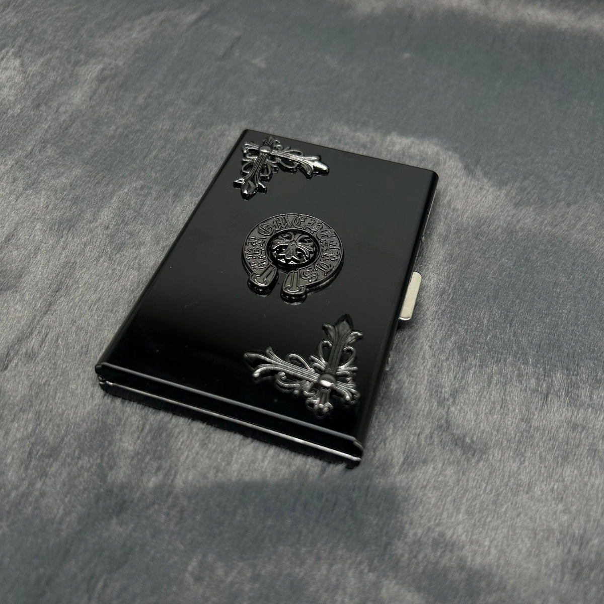 Black Metal Card Holder - WALLET | Gothic Accessories by DRIPNOIR
