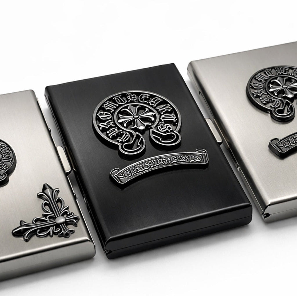 Black Pro Metal Card Holder - WALLET | Gothic Accessories by DRIPNOIR