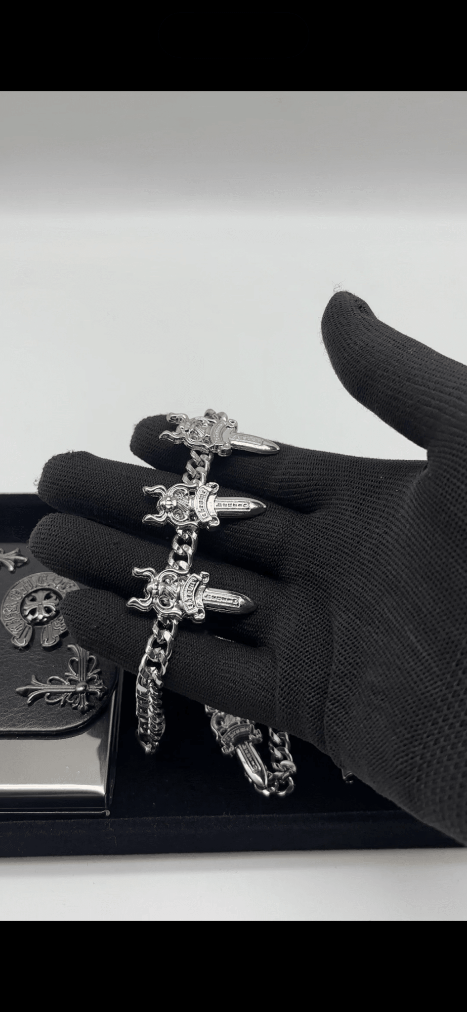 BRACELET 3 CHARMS | Gothic Accessories by DRIPNOIR