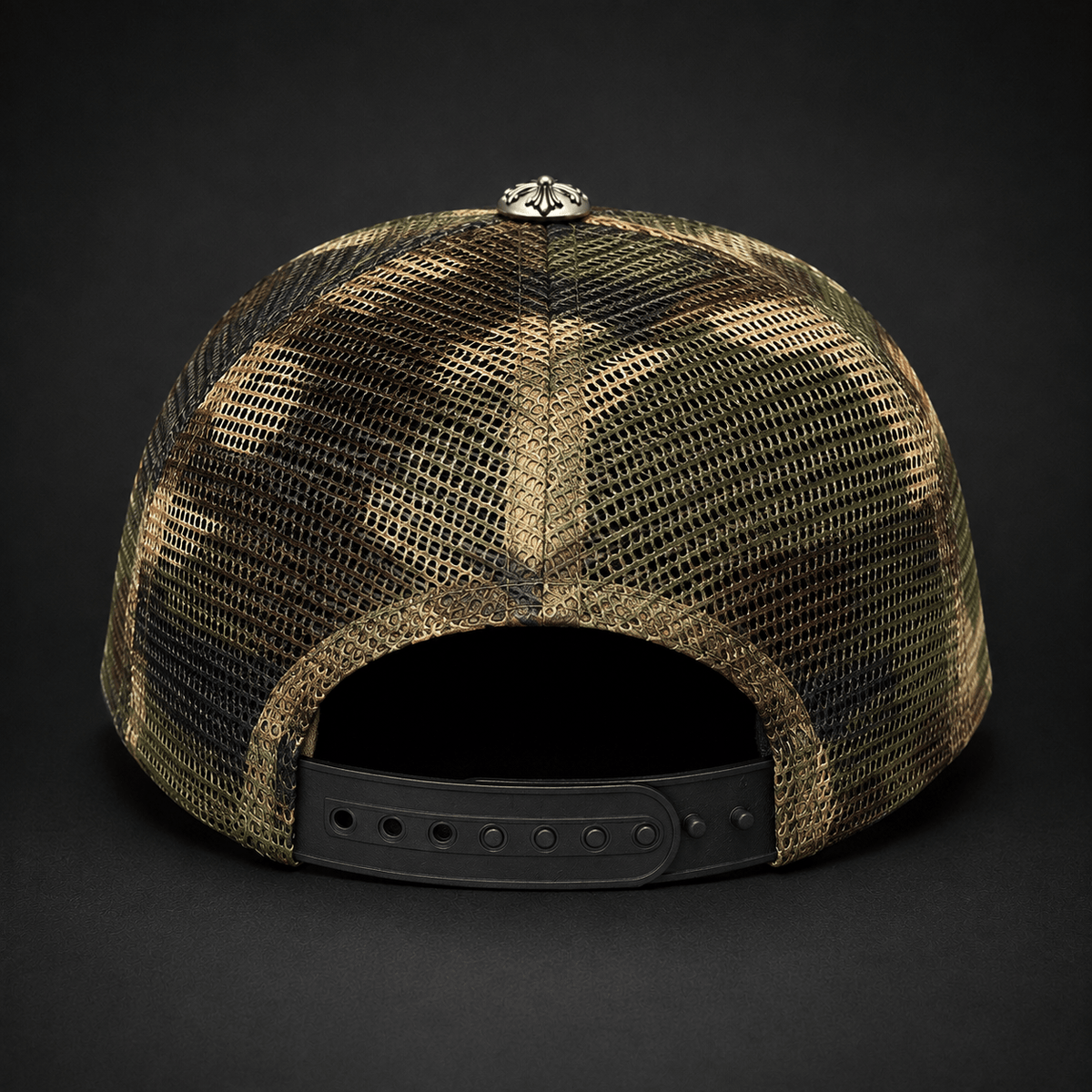 Camo Hollywood Cap | Gothic Accessories by DRIPNOIR
