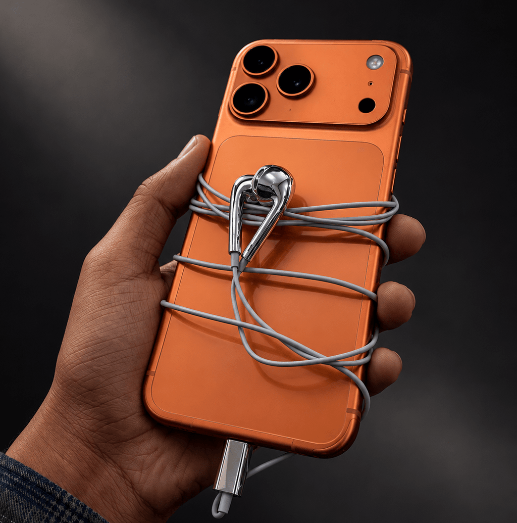 CHROME TYPE C EARPHONES | Gothic Accessories by DRIPNOIR