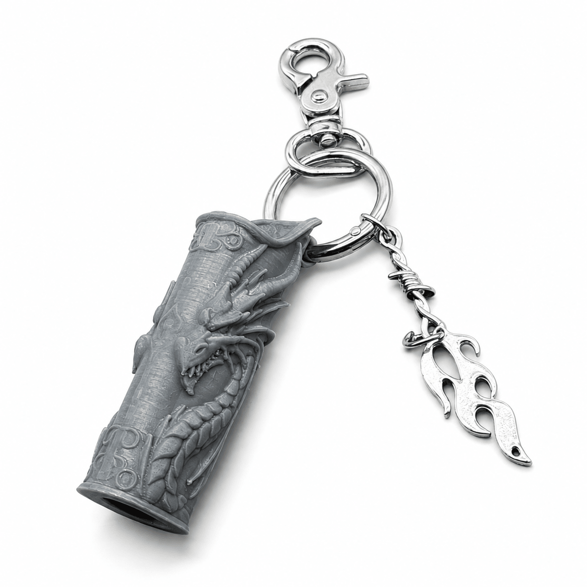 Dragon Lighter Case Keychain | Gothic Accessories by DRIPNOIR