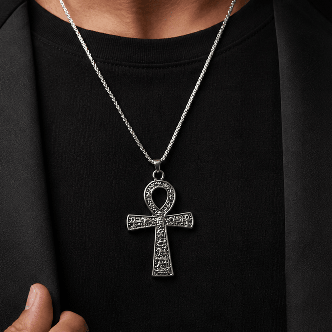 Gothic Ankh Chain Black | Gothic Accessories by DRIPNOIR
