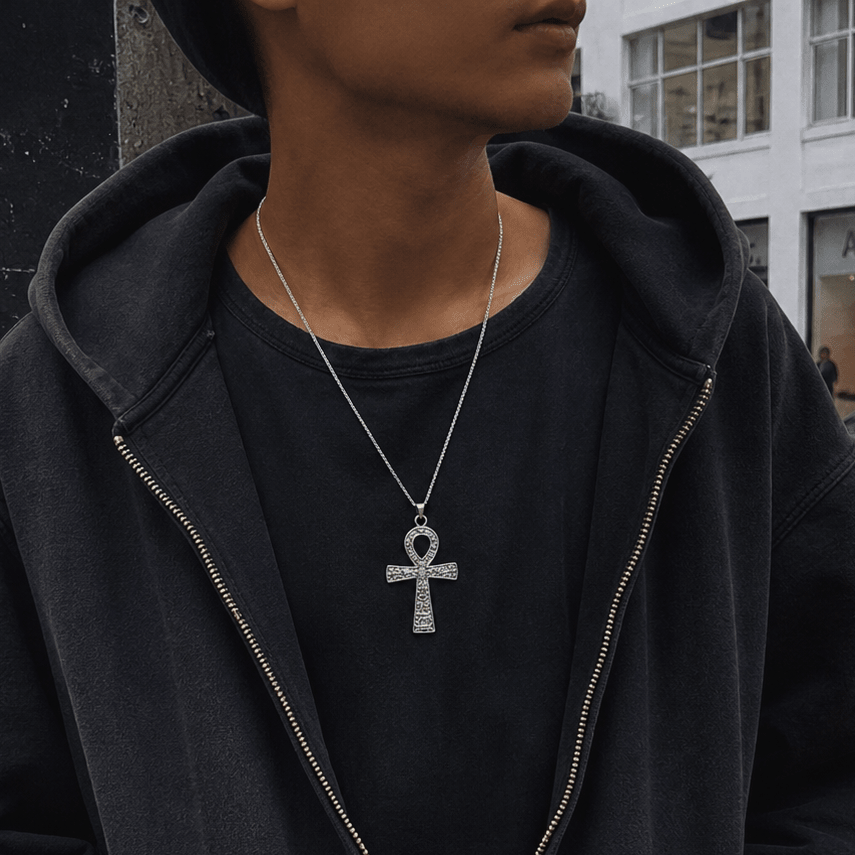 Gothic Ankh Chain Black | Gothic Accessories by DRIPNOIR