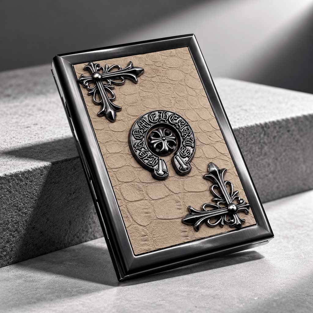 Gothic Card Holder – Triple Cross Edition | Gothic Accessories by DRIPNOIR