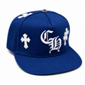 Gothic Snapback – Royal Blue Edition | Gothic Accessories by DRIPNOIR