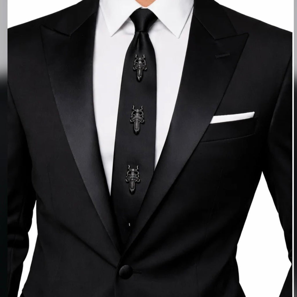 Gothic tie black | Gothic Accessories by DRIPNOIR