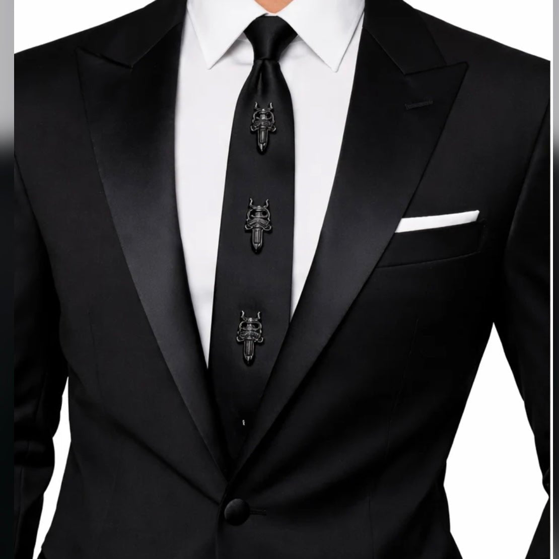Gothic tie black | Gothic Accessories by DRIPNOIR