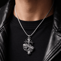 Holy Trinity PENDANT W stainless steel chain | Gothic Accessories by DRIPNOIR