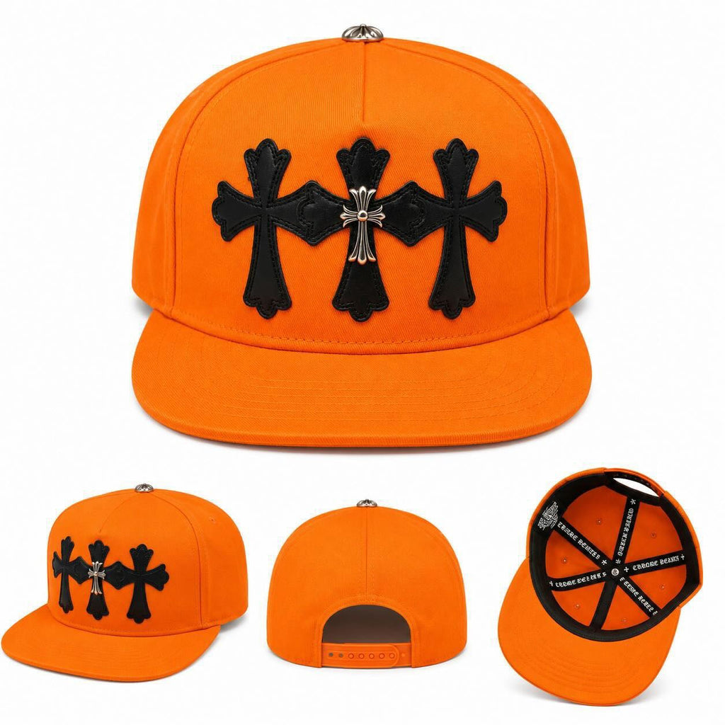 Inferno Gothic Cross Snapback Cap | Gothic Accessories by DRIPNOIR