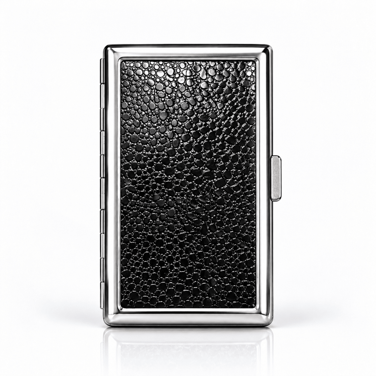 Metal Case with Built-In Card , Cig , Cash Holder – Silver | Gothic Accessories by DRIPNOIR