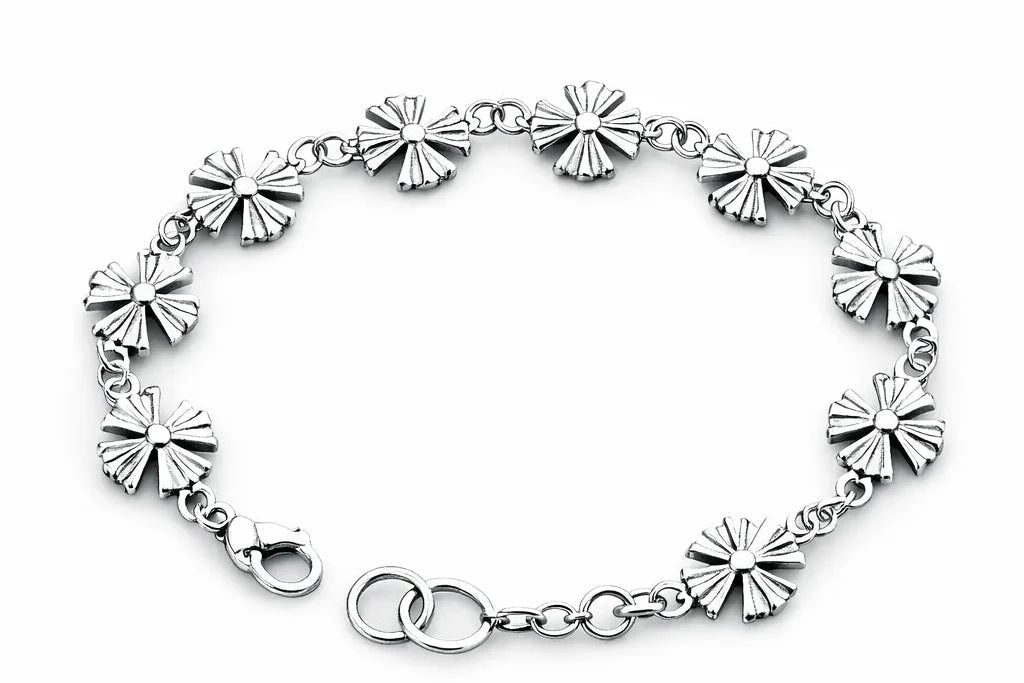 Noir Cross Link Bracelet | Gothic Accessories by DRIPNOIR