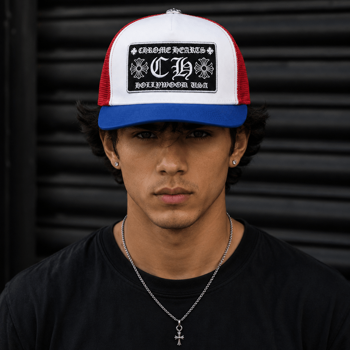 Patriot Gothic Trucker Cap | Gothic Accessories by DRIPNOIR