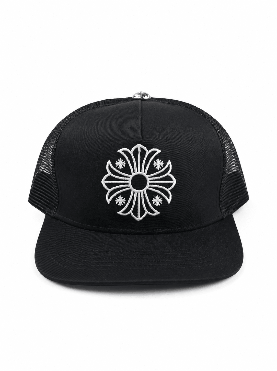 Premium Gothic Cross Snapback Cap – Black Trucker Hat | Gothic Accessories by DRIPNOIR