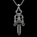 Silver Gothic Dagger Pendant Necklace | Gothic Accessories by DRIPNOIR