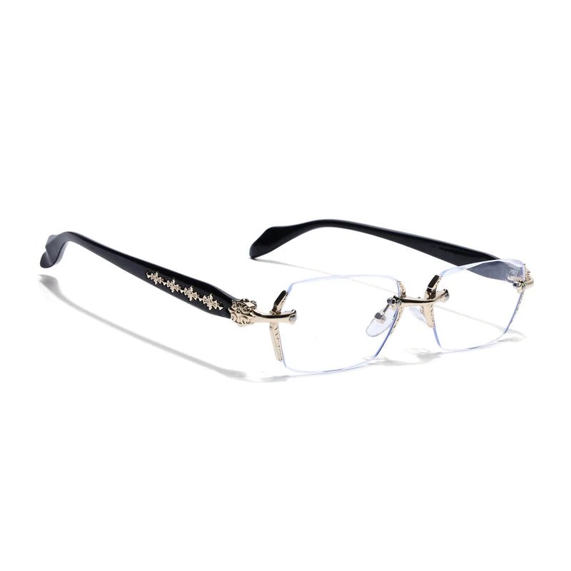 Silver Rimless Eyeglasses | Gothic Accessories by DRIPNOIR