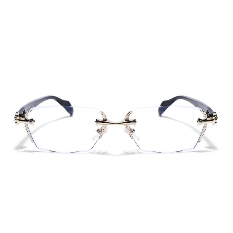 Silver Rimless Eyeglasses | Gothic Accessories by DRIPNOIR